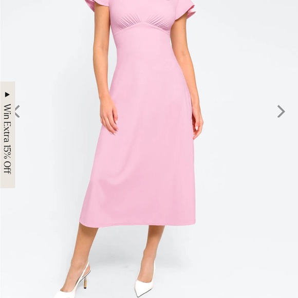 Elegant Green Women's Dress - Picture 5 of 13